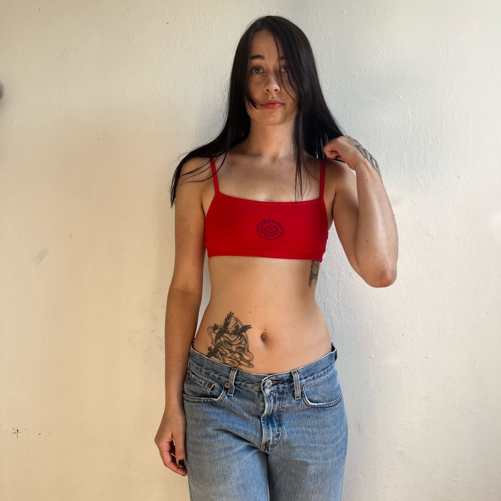 Red Women's Bralette - Picture 3 of 6